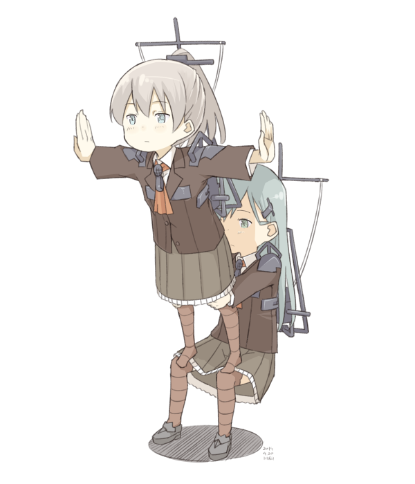 suzuya and kumano (kantai collection) drawn by kawashina_(momen_silicon)