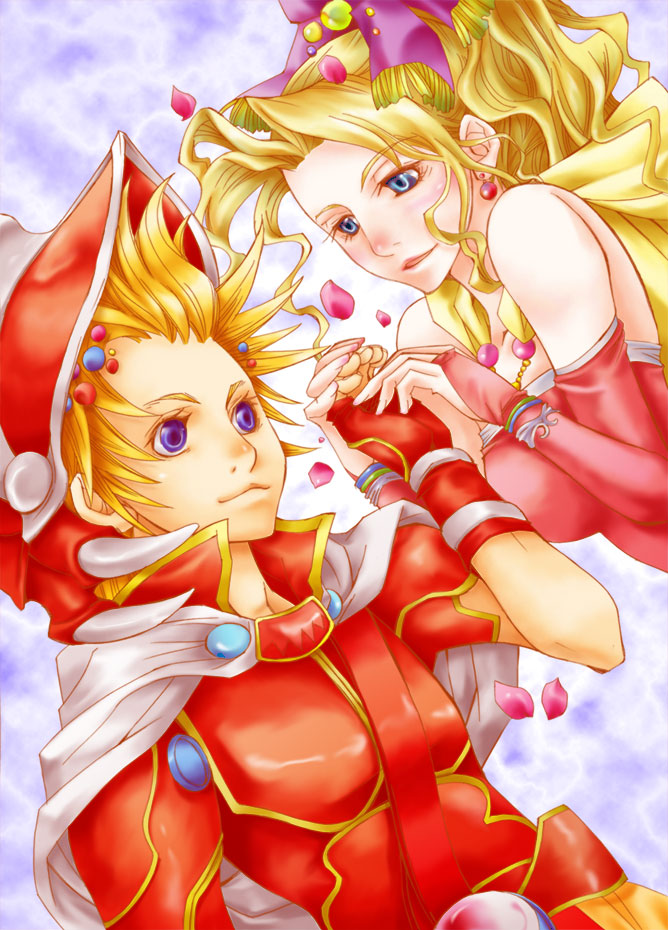 terra branford and onion knight (final fantasy and 3 more) drawn by matumoto