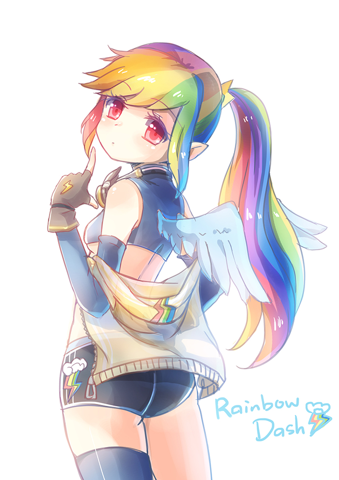 rainbow dash (my little pony and 1 more) drawn by emia_wang