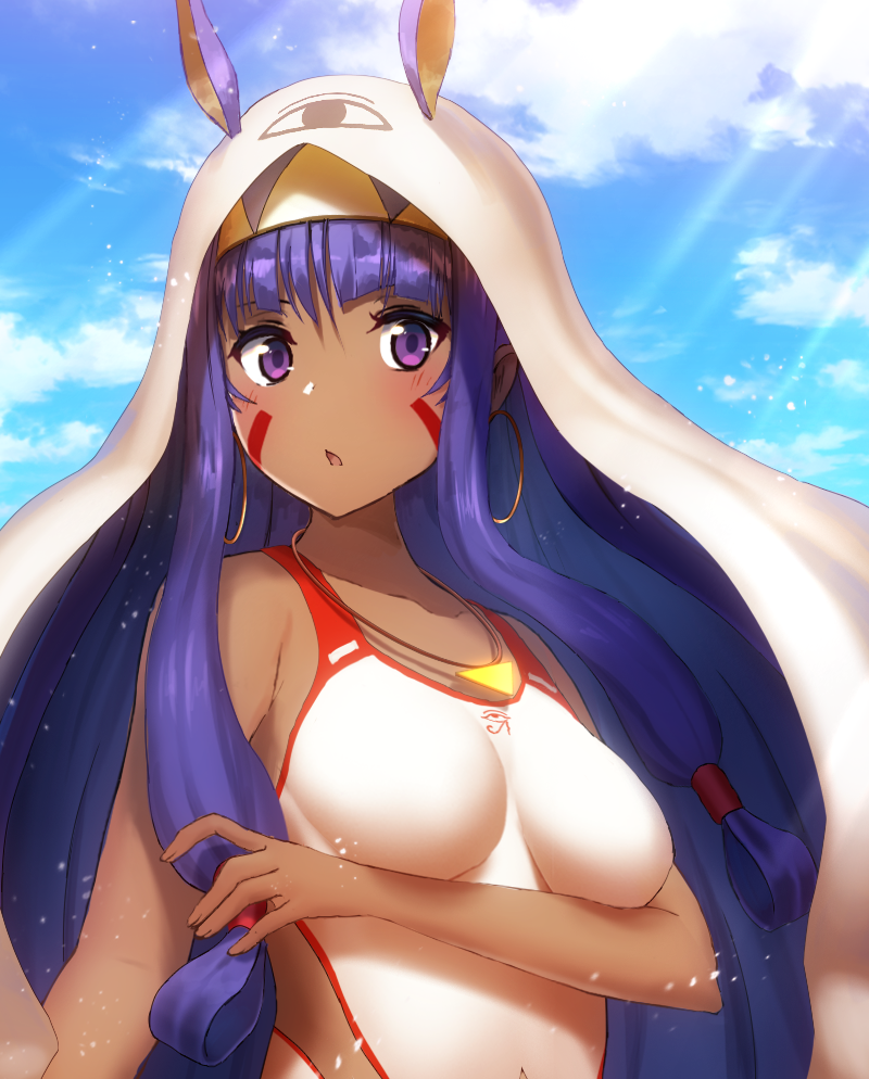 nitocris and medjed (fate and 1 more) drawn by mikomiko_(mikomikosu)