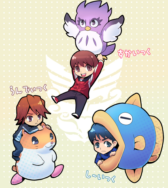 kine, rick, coo, agri, alata, and 1 more (kirby and 3 more) drawn by izumi_rion