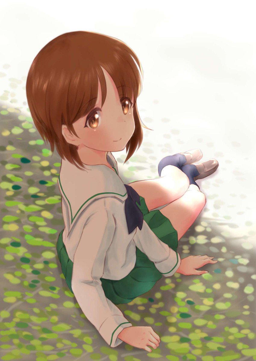 nishizumi miho (girls und panzer) drawn by wa_(genryusui)