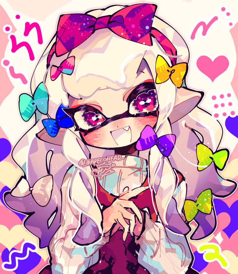 inkling player character and inkling girl (splatoon) drawn by repikinoko