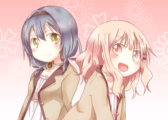 oomuro sakurako and furutani himawari (yuruyuri) drawn by tomaden