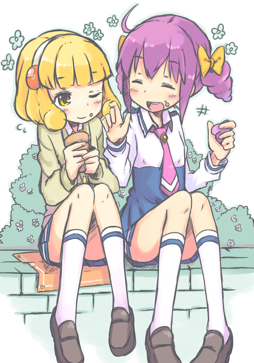 kise yayoi and hoshizora miyuki (precure and 1 more) drawn by ueshita