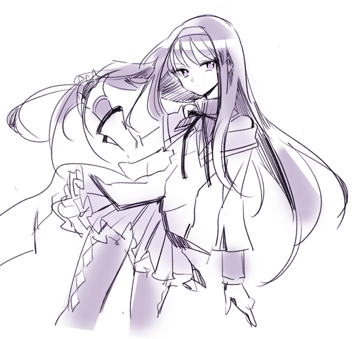 akemi homura (mahou shoujo madoka magica) drawn by penki
