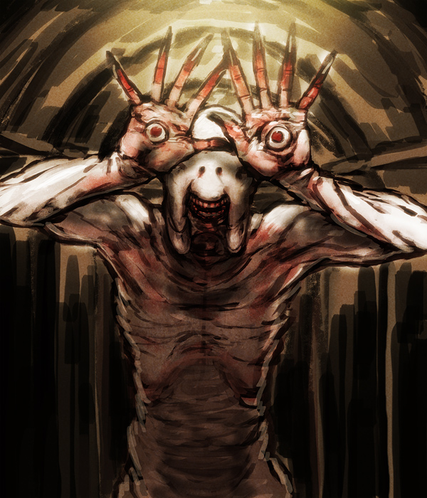 pale man (pan's labyrinth) drawn by kahadu_(kawazu)