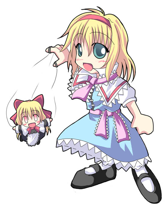 alice margatroid and shanghai doll (touhou) drawn by a_kirima