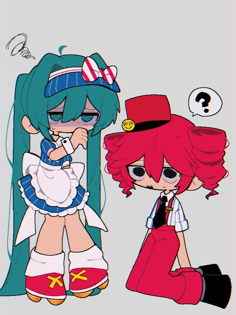 hatsune miku and kasane teto (vocaloid and 2 more) drawn by shiba_inu_(j1piwzrj8xdzywk)