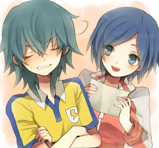 kariya masaki and sorano aoi (inazuma eleven and 1 more) drawn by kurodeko