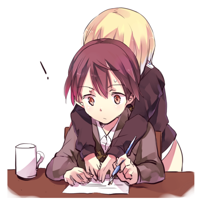 erica hartmann and gertrud barkhorn (world witches series and 1 more) drawn by kimino_tomonari