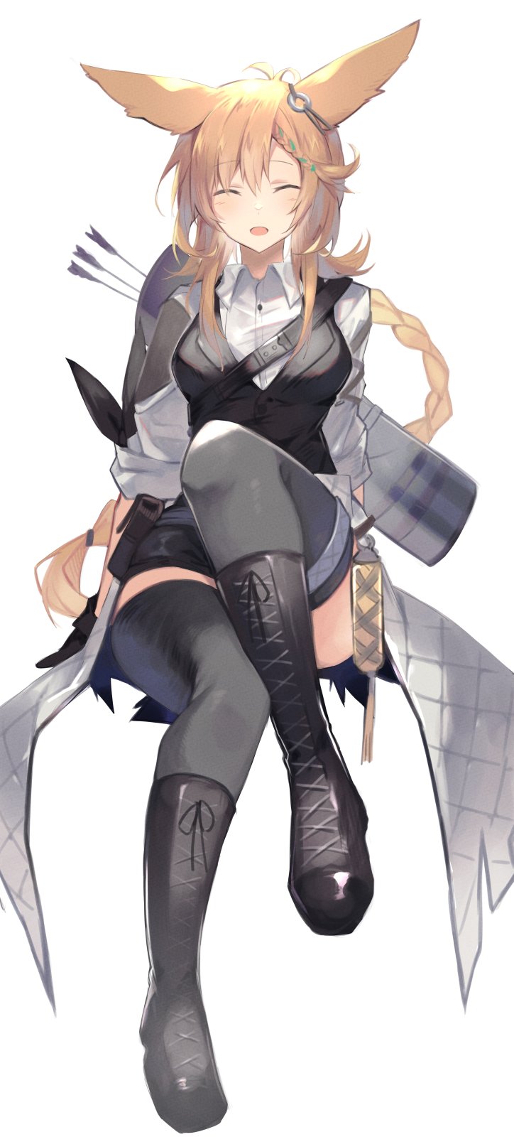 kroos and kroos the keen glint (arknights) drawn by sasa_onigiri