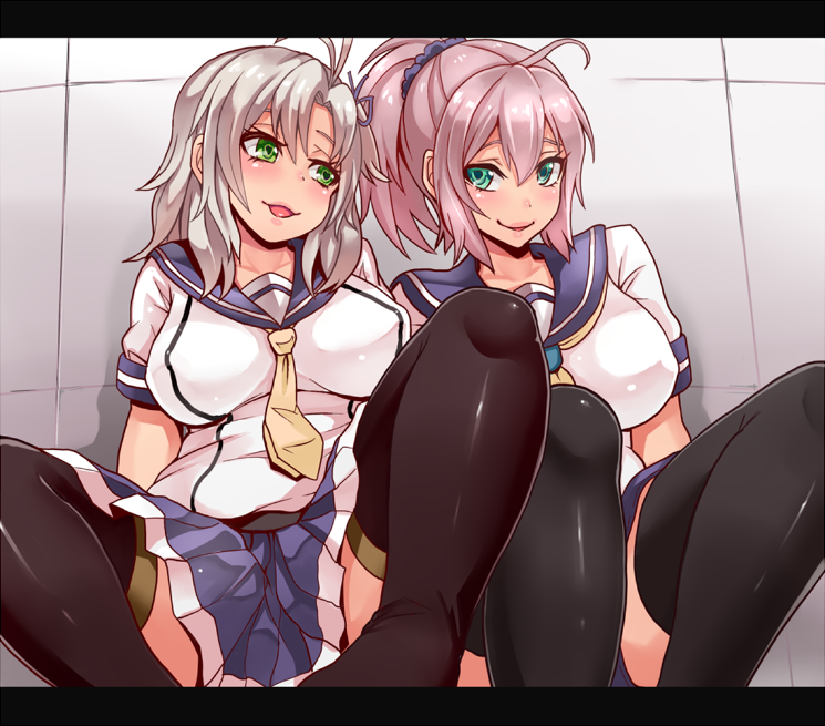 aoba, kinugasa, and kinugasa kai ni (kantai collection) drawn by yukinojou_yakan