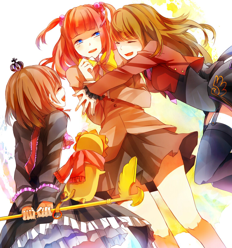ushiromiya ange, ushiromiya maria, sakutarou, mammon, and maria (umineko no naku koro ni) drawn by hiyoyogi