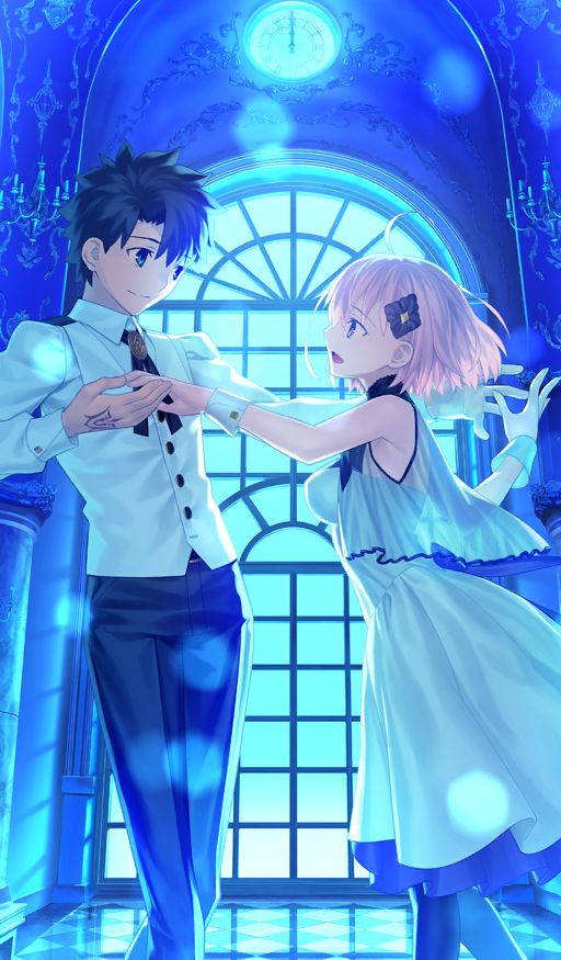 mash kyrielight and fujimaru ritsuka (fate and 2 more) drawn by takeuchi_takashi