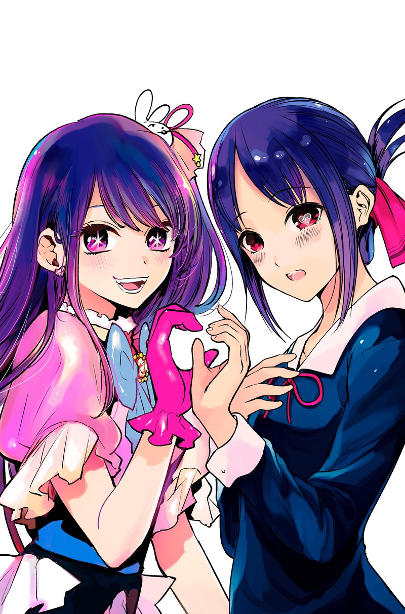shinomiya kaguya and hoshino ai (oshi no ko and 1 more) drawn by akasaka_aka and yokoyari_mengo