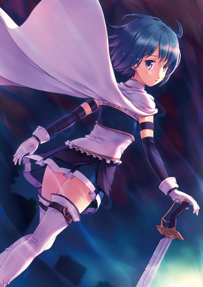 miki sayaka (mahou shoujo madoka magica) drawn by kurage_(kurakurapix)