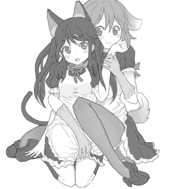 nakano azusa and hirasawa yui (k-on!) drawn by kuzu_kow