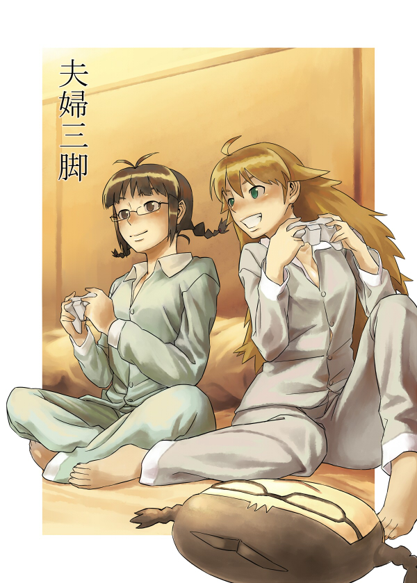 hoshii miki and akizuki ritsuko (idolmaster) drawn by inu_(aerodog)