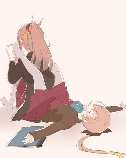 akigumo and kazagumo (kantai collection) drawn by itomugi-kun