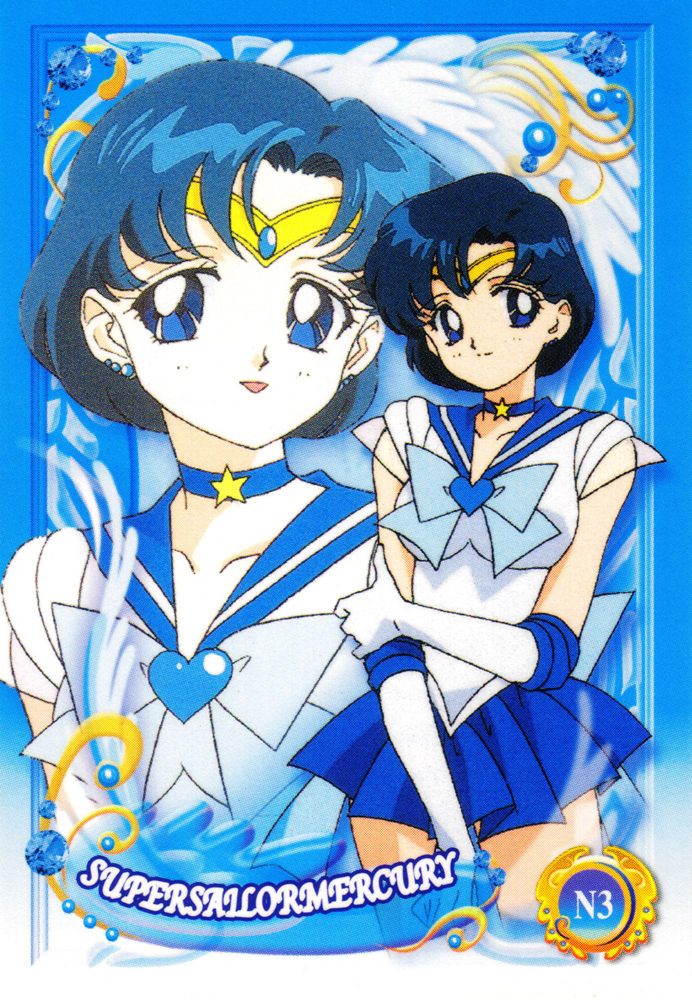 mizuno ami, sailor mercury, and super sailor mercury (bishoujo senshi sailor moon and 1 more) drawn by itou_ikuko