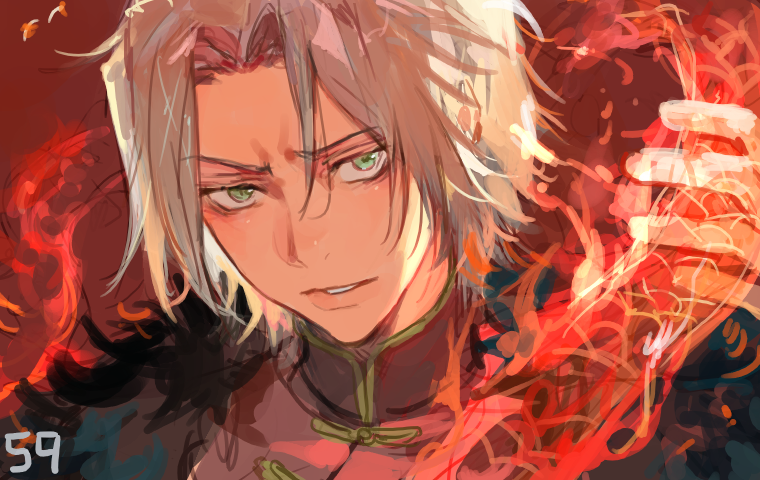 gokudera hayato (katekyo hitman reborn!) drawn by kuzuvine