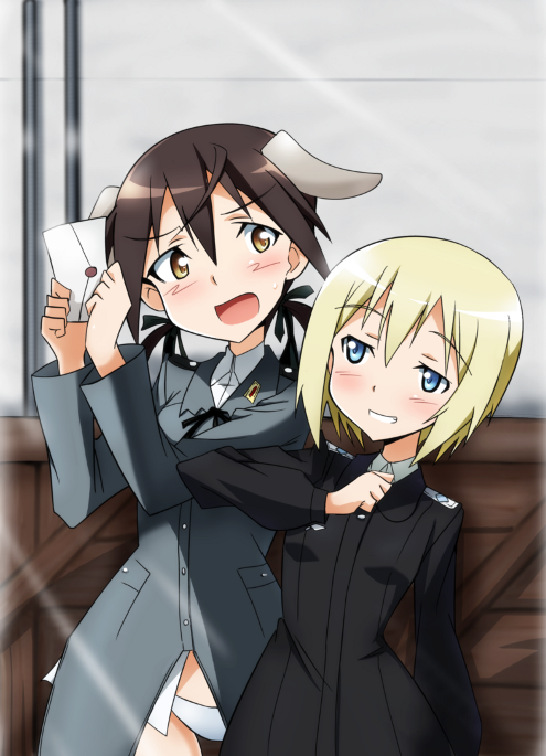 erica hartmann and gertrud barkhorn (world witches series and 1 more) drawn by tokiani
