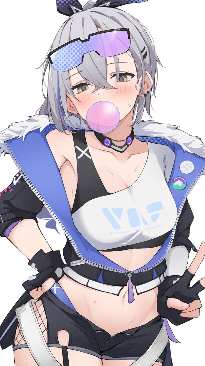 silver wolf (honkai and 1 more) drawn by yuukun_mk-ii