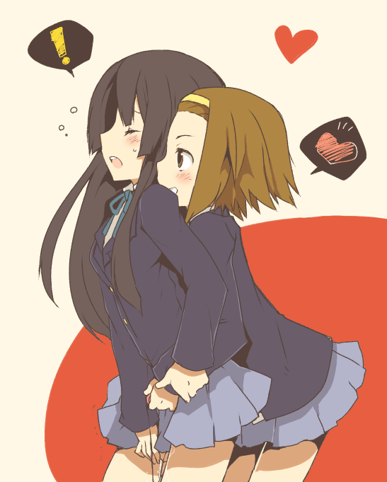 akiyama mio and tainaka ritsu (k-on!) drawn by kamiyoshi_rika