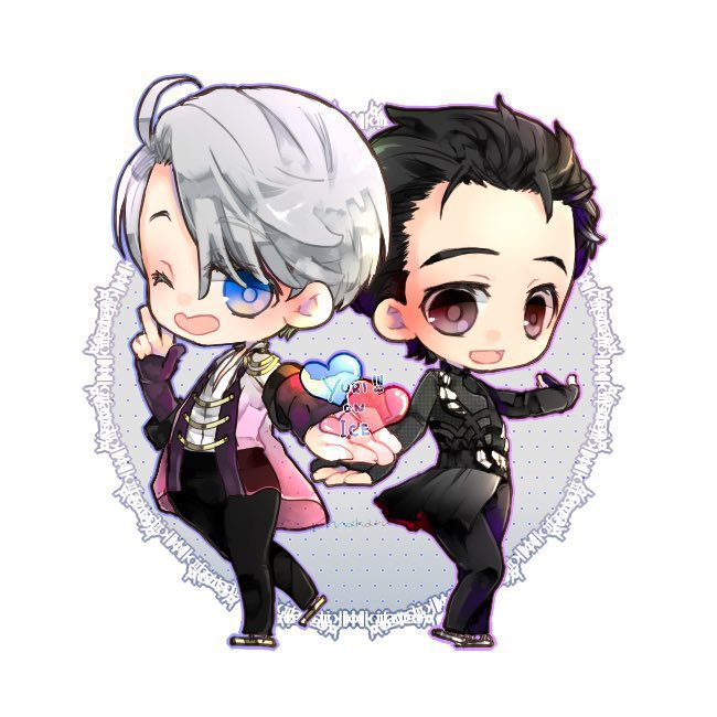 katsuki yuuri and viktor nikiforov (yuri!!! on ice) drawn by kh_524