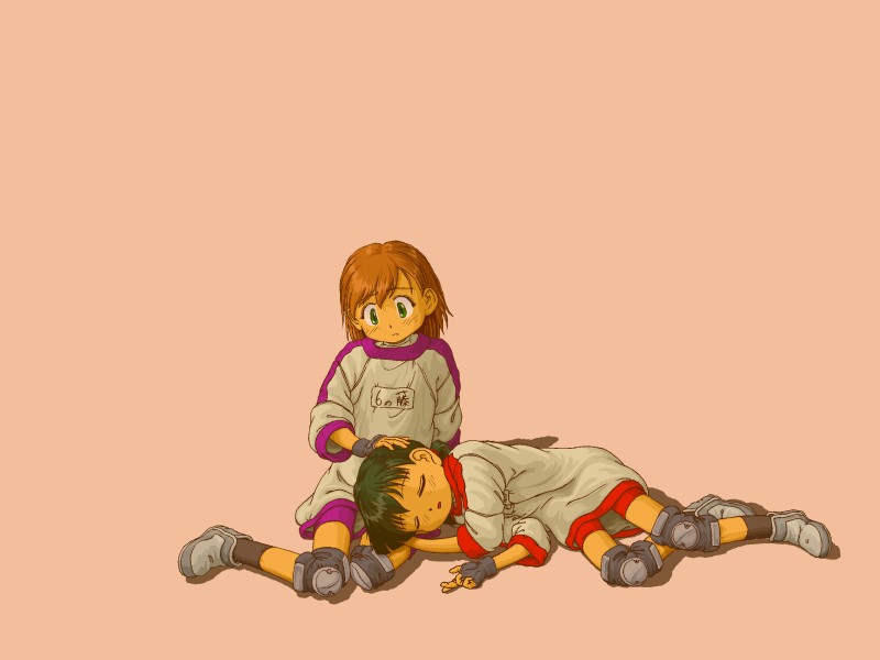 ootani yuri and kawamura kumi (alien nine) drawn by chack