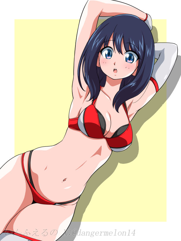 takarada rikka (gridman universe and 2 more) drawn by inferno_(nanbu14)