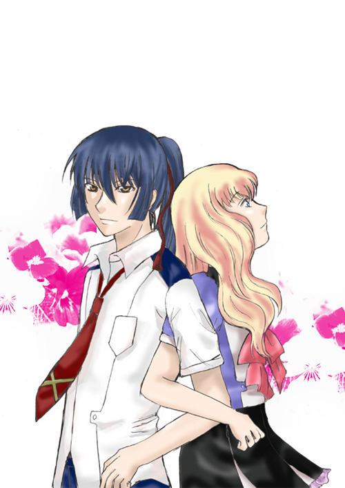 sheryl nome and saotome alto (macross and 1 more)