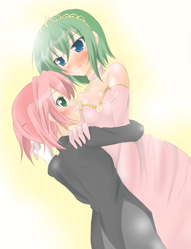 kobayakawa yutaka and iwasaki minami (lucky star) drawn by kuroinu_(sonoba_shinogi)