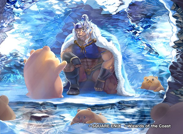 guy and beaver (final fantasy and 2 more) drawn by hippo_(hippo999)