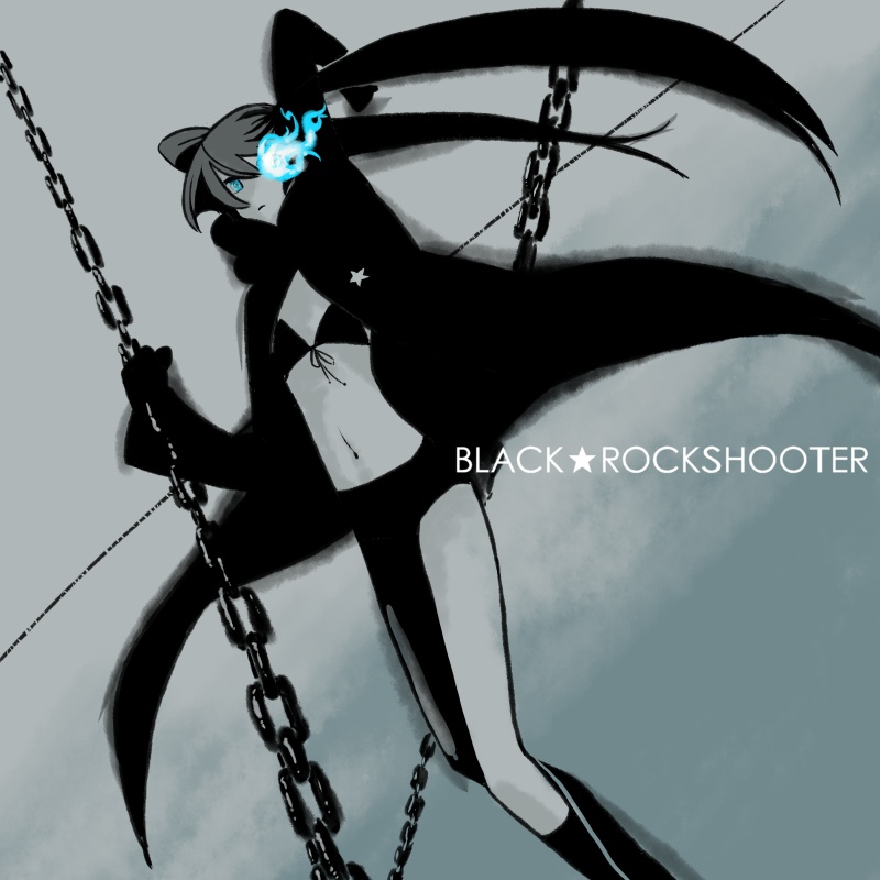 black rock shooter (black rock shooter) drawn by katou_(hyaena)