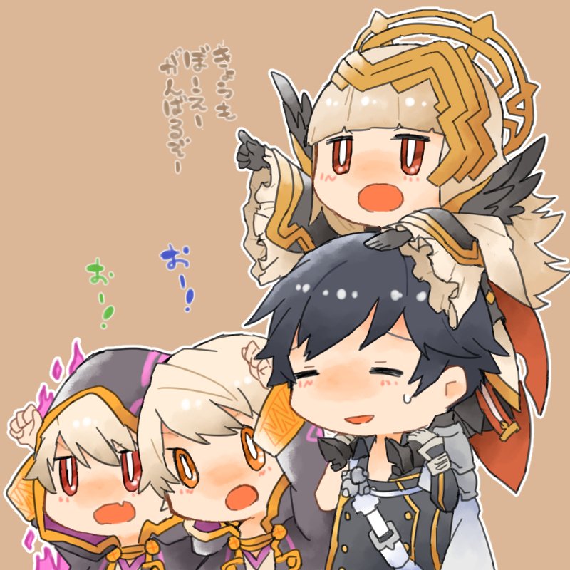 male robin, chrom, and veronica (fire emblem and 2 more) drawn by shunrai