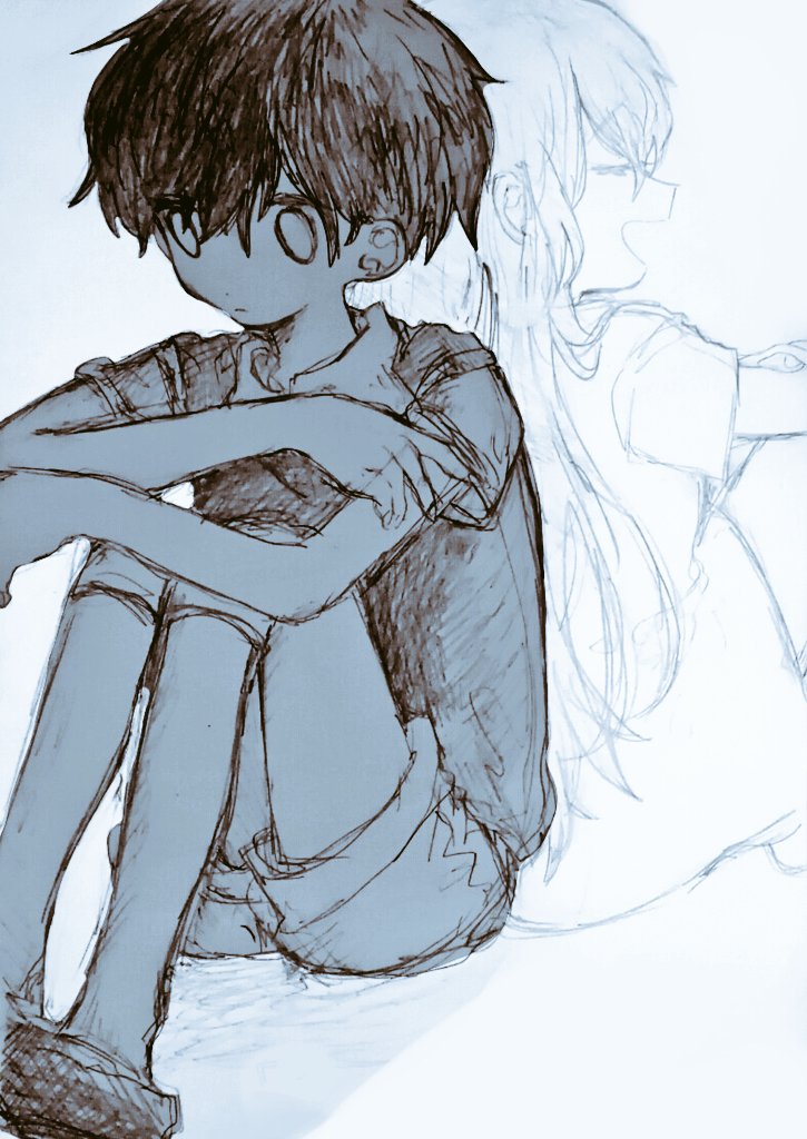 sunny and mari (omori) drawn by kobanzame_omo
