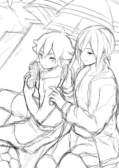 afuro terumi and kishibe taiga (inazuma eleven and 1 more) drawn by tokio_neo