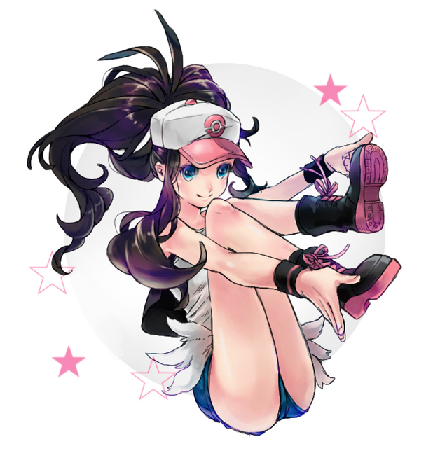 hilda (pokemon and 1 more) drawn by yugimaru_(sugar)