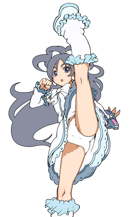 yukishiro honoka and cure white (precure and 1 more) drawn by haruyama_kazunori and tabigarasu