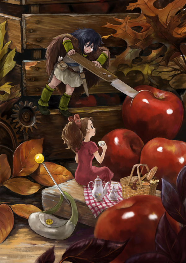 arrietty and spiller (karigurashi no arrietty) drawn by fatlulu_(1008)