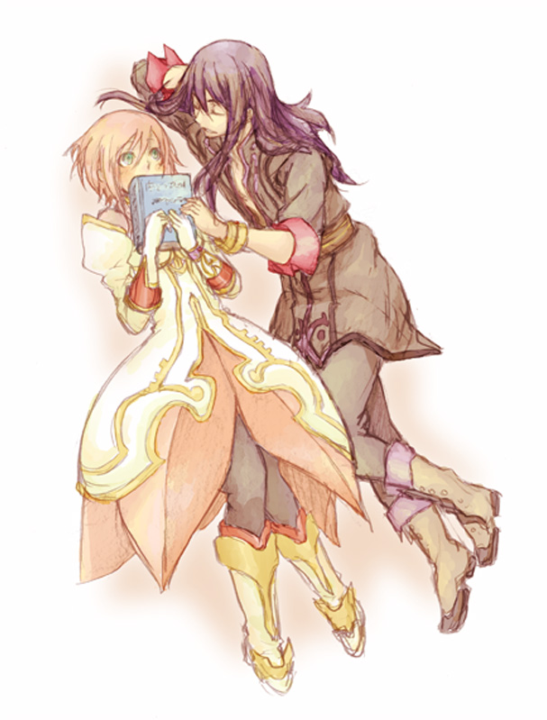 yuri lowell and estellise sidos heurassein (tales of and 1 more) drawn by pecolatte