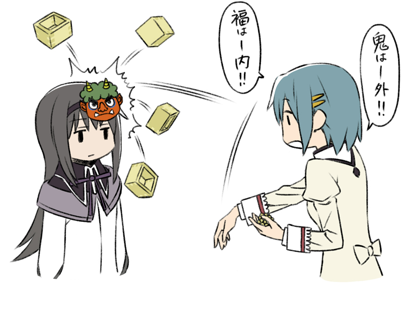 akemi homura and miki sayaka (mahou shoujo madoka magica) drawn by oda_takayuki