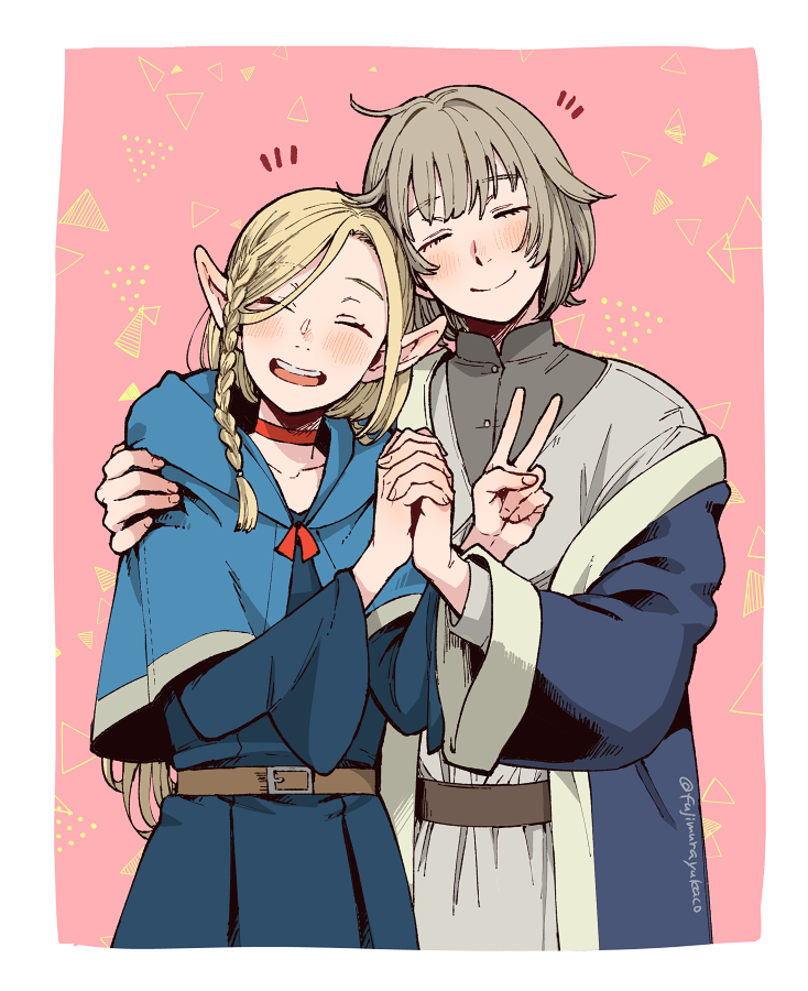 marcille donato and falin touden (dungeon meshi) drawn by rimuro