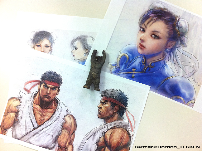 chun-li, ryu, and kuma (street fighter and 3 more) drawn by kimura_kenji