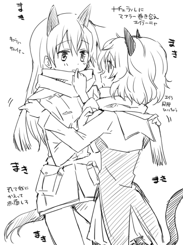 sanya v. litvyak and eila ilmatar juutilainen (world witches series and 1 more) drawn by myama