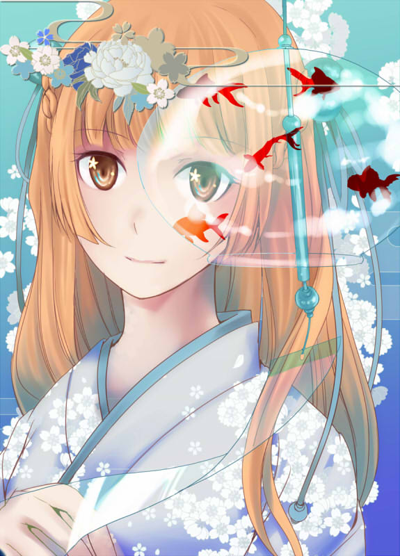 sumizome akemi (inari konkon koi iroha.) drawn by ootsuki_tooru