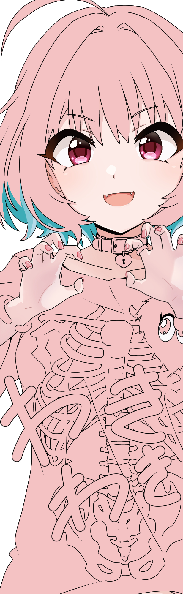 yumemi riamu (idolmaster and 1 more) drawn by kakki_(kackie)