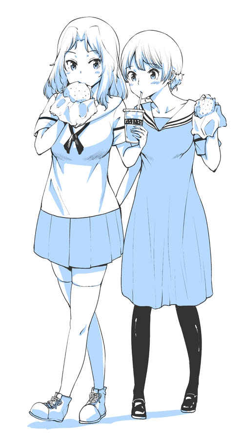 darjeeling and kay (girls und panzer) drawn by gensokigou